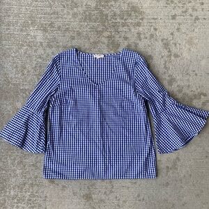 Jane and Delancey Gingham Top